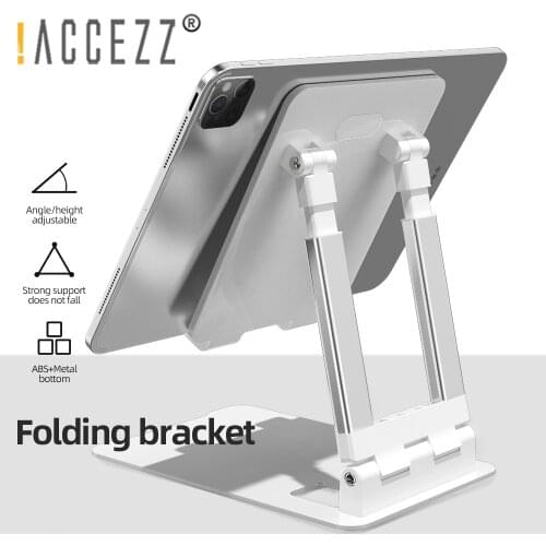 !ACCEZZ Metal Phone Holder Tablet Stand Foldable Height Angle Phone Holder For iPhone iPad Xiaomi Huawei Table Cellphone Support