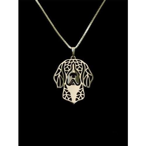 Trendy personalized Beagle pendant necklace women gold silver plated statement necklace men cs go collares