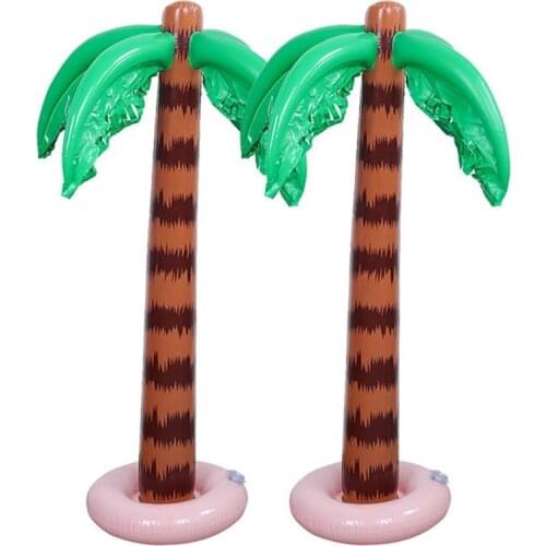 90cm Inflatable Blow Up Hawaiian Tropical Palm Tree Beach Pool Party Decor Toy Supplies E2S