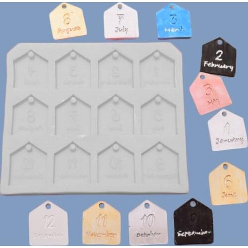 Number & Month Silicone Mold Fondant Mould Cake Decorating Tools Chocolate Gumpaste Molds, Sugarcraft, Kitchen Gadget