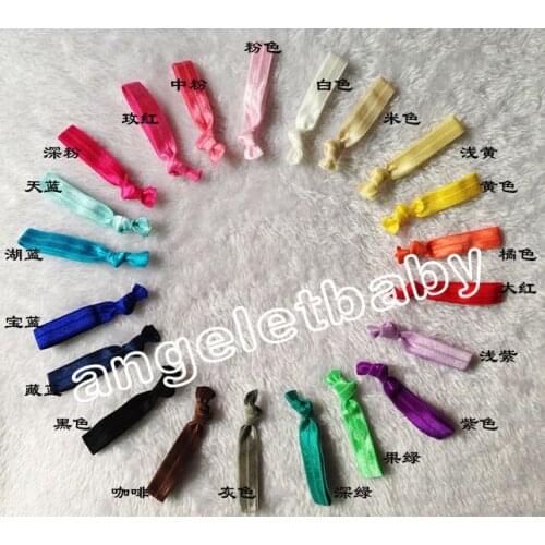 NEW girls' Elastic Hair Ties bracelet Ribbon hair tie elastic wristbands ponytail holder 200 pcs FD6510