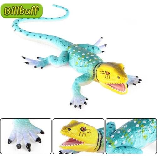 New Simulation Wild Animal Model ABS Solid Lizard Model Action Figure Collection Cognition Educational Toy for Children Kid Gift