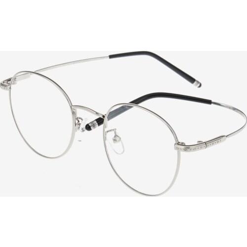 Round Glasses Frame Woman Men Glasses Retro Myopia Optical Frames Metal Clear le ns Black Silver Gold Eyeglasses Oculos CB8803