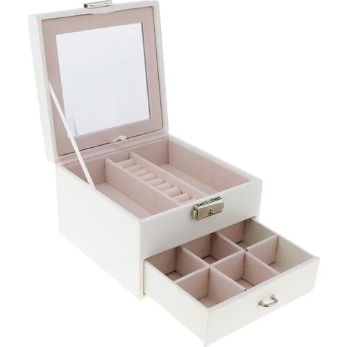 Prettyia Earring Ring Organizer Display Holder Case Jewelry Box Storage Gift