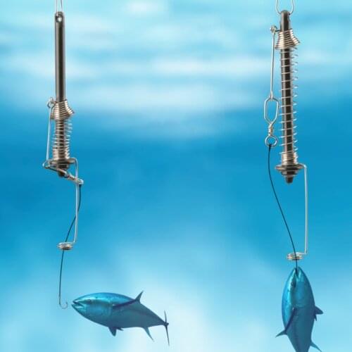 2021 New Hot Fishing Lure Portable Automatic Fishing Hook Full Speed Automatic Spring Hook Outdoor Fishing Accessories