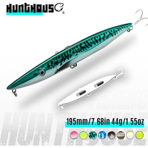 Hunt house don belone walk dog pencil fishing lure peche en mer leurre pencil stickbait for fishing bluefish