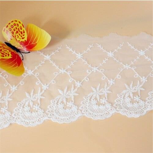 15cm, 3yards/lot cotton embroidery mesh fabric for Hand-made accessories sewing materials X439