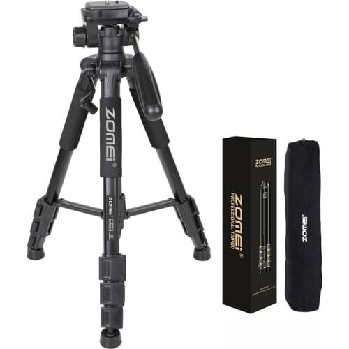 ZOMEI Q111 lightweight Camera Smartphone Tripod Aluminum Stand Bracket for Travel Tripode stativ for Digital Camera SLR DSLR