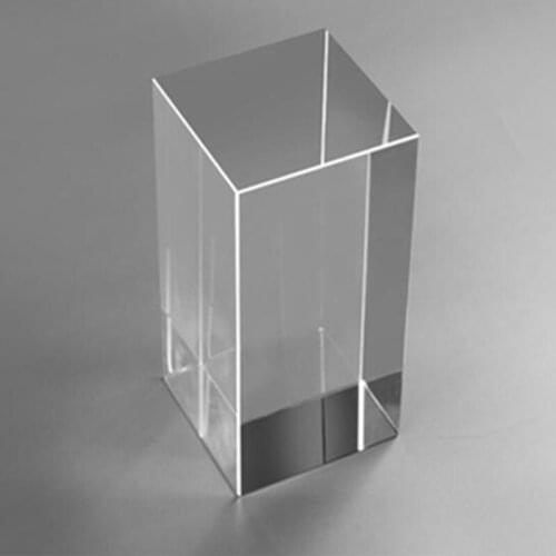 1pcs 100mmx100mmX200mm transparent crystal cuboid glass pillar for photography support props accessories jewelry cosmetic base