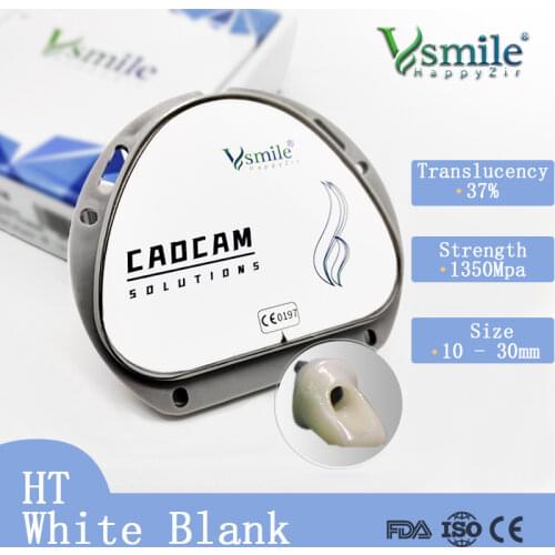 AG D shape dental zirconia discs blocks compatible with Amann Girrbach CADCAM machine HT high translucency for sale