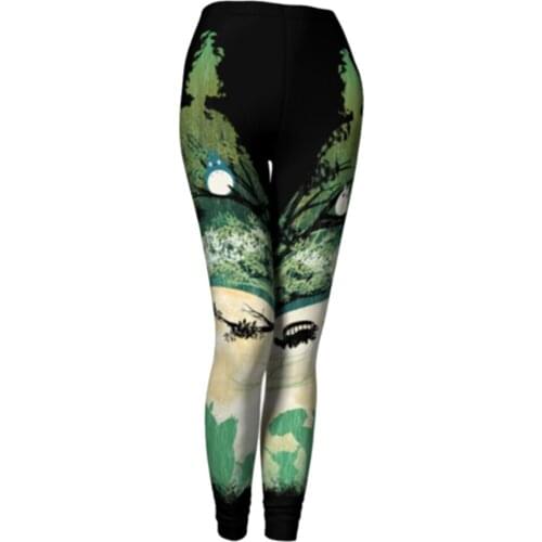 [You're My Secret] HOT Comics Series Legging Women Push-up Mid Waist Elastic Pants Gothic Dark Pattern Leggins Big Discounts