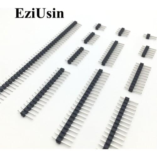 2.0mm Single Row Male 2~40P Breakaway PCB Board Pin Header Connector Strip Pinheader 2p 3p 4p 5p 6p 8p 10p 12p 15p 20p 25p 40p