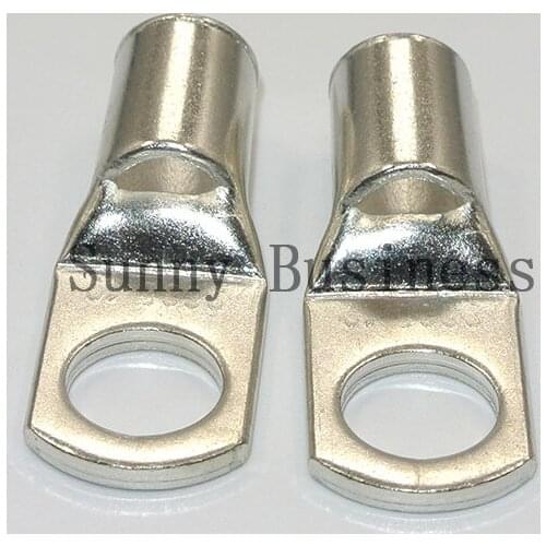 20 X High Quality Copper Tube Terminals - Battery Cable Lugs/Eyelets Sizes 50mm 1AWG SC50-8