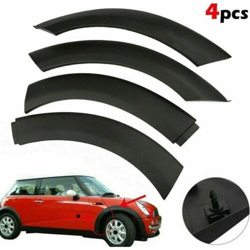 4Pcs Car Wheel Eyebrow Upper Fender Arch Trim Rubber for Mini Cooper 2002-2008 51131505864 51131505865