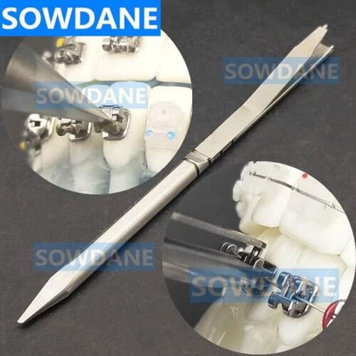 5 pcs Dental Bracket Opener Tool for Opening Orthodontic Self Ligating Passive Bracket Brace Stainless Steel