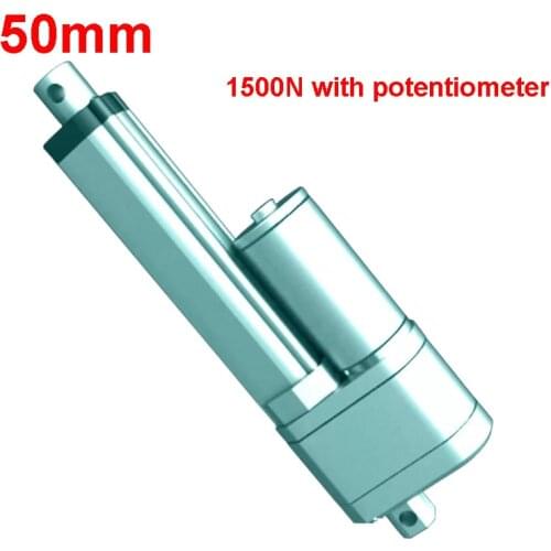 50mm Stroke Linear Motor With Potentiometer 12v Linear Actuator Electric Linear Actuator For Car