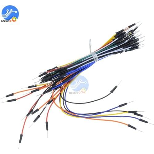 65pcs Breadboard Jumper Cables For Arduino Jump Code Wire Kit Set Bread plate line