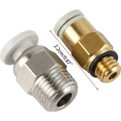 28EA 3D Printer Accessories for Creality V6 CR-10 Hotend Extruder Pneumatic Connector 1 Set