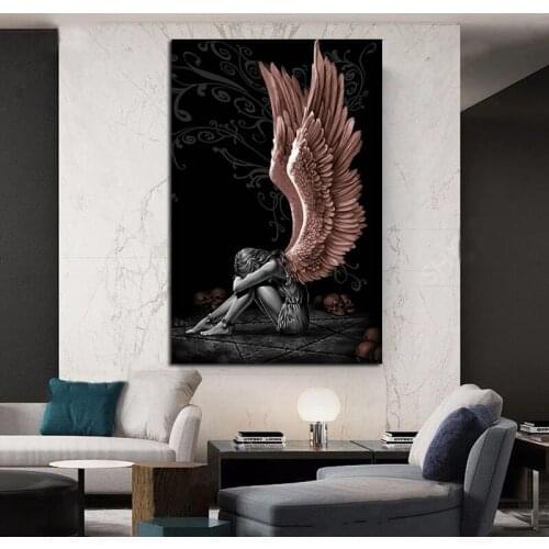Devil and Angel Wings Diamond Painting 5d Diy Diamond Embroidery Full Mosaic Home Decor Cross Stitch Kits Living Room