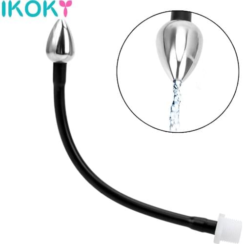 Anal Plug Vaginal Rinse Cleansing Anal Cleaner for Ass Anal Syringe Sex Toys for Men Women Gay Enema Shower Nozzle color Random