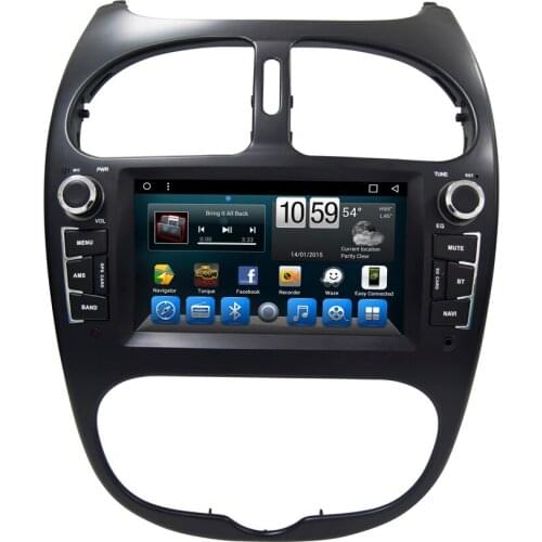 Car Dvd Player For Peugeot 206 Octa Core Android 9.0 Gps Navigation Multimedia Head Unit Stereo Tape Recorder