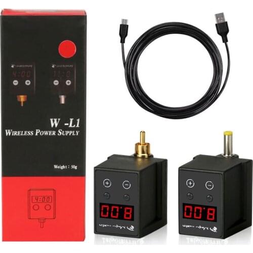 Wireless Tattoo Power Supply Battery Machine Mini LED Digital Display Block RCA DC Connector Automatic Input Power Supply Unit