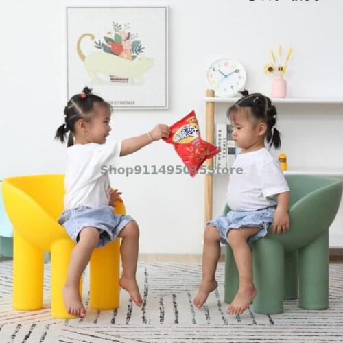 Childrens Backrest Sofa Chair Early Education Kindergarten Training Class Cartoon Toy Bench Boys And Girls Home Learning Chairs