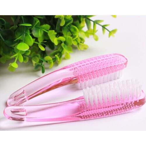1Pc Long Plastic Cuticle Nail Dust Cleaning Brush Manicure Pedicure Tools Soft Remover Nail Art Care Accessories Beauty Salon
