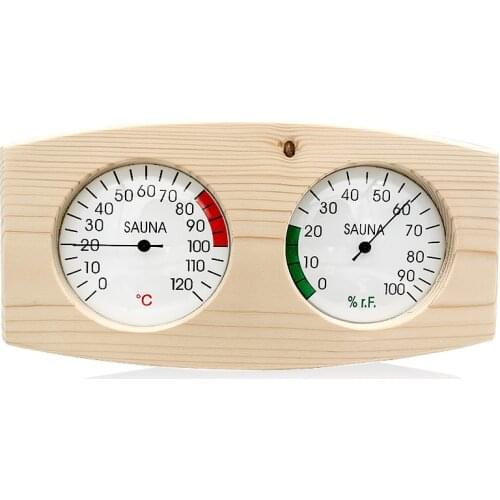 Sauna Hygrometer Room-Accessories Digital Humidity-Temperature-Measurement Indoor Pine-Wood