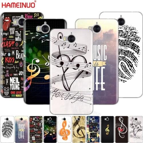 HAMEINUO Music is My Life notes cell phone Cover Case for huawei honor 3C 4X 4C 5C 5X 6 7 Y3 Y6 Y5 2 II Y560 Y7 2017