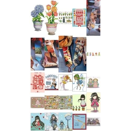 Top selling 4.87usd girls 10 Counted Cross Stitch 11CT 14CT 18CT DIY Chinese Cross Stitch Kits Embroidery Needlework Sets