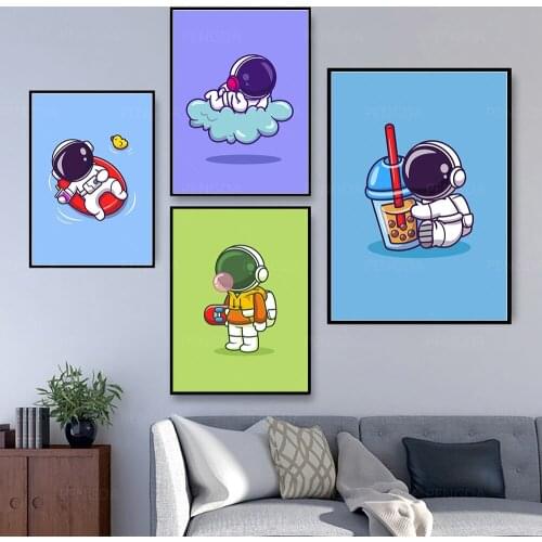 Canvas Modern Picture Cartoon Horse Cute Home Decoration Painting Child Gift Wall Art Prints Poster Modular Frame Living Room