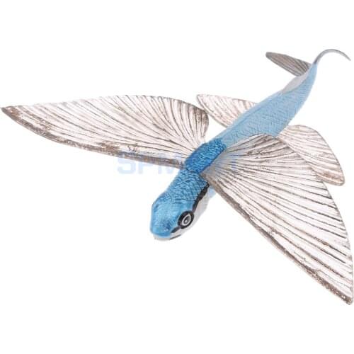 Animals Figure Toys Sea Flying fish Animals Model Toys Realistic Wild Pastic Figurine Kid Animal Developmental Toy Playset