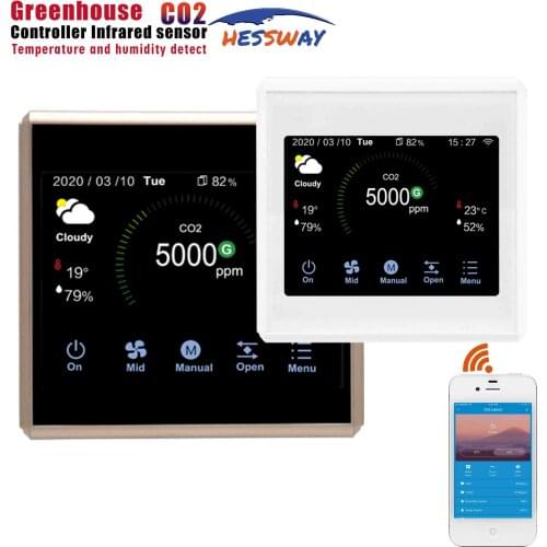 TUYA WIFI & RS485 SENSOR CO2 concentration controller for agricultural greenhouse Temperature and humidity detection