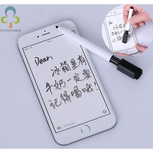Creative mobile phone refrigerator stickers refrigerator magnetic stickers with pen message stickers can erased repeatedly YJN