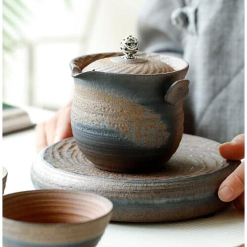 Creative Japanese Travel ceramic teapots tea cup kettle gaiwan Porcelain Kung Fu tea set kettle gaiwan drinkware Accessories