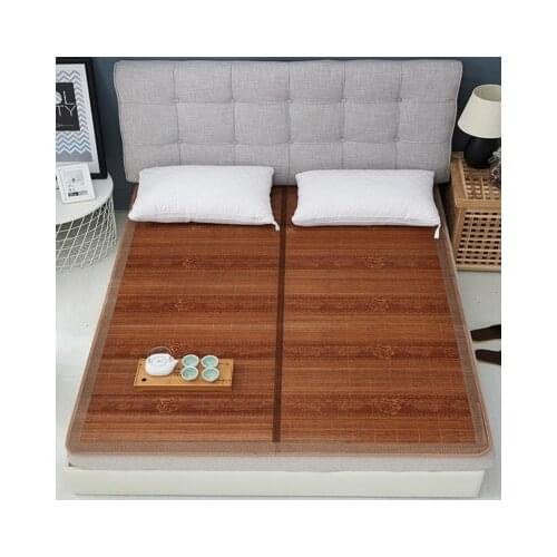 Cool summer senior mattress Double sided folding wrapping1.3/1.5/1.8/2.0m 100% Pure natural bamboo mat Icy