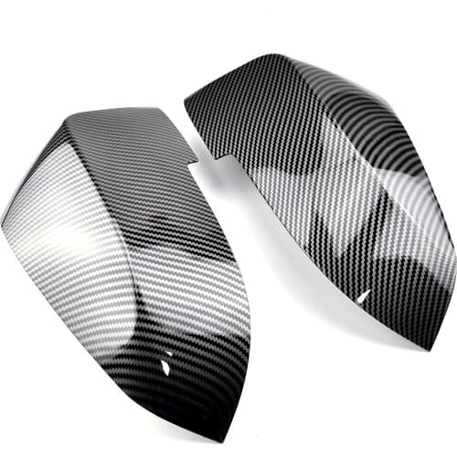 Side Wing Rearview Mirror Cover Cap For BMW 5 6 7 Series F01 F02 F03 F04 F06 F07 F10 F11 F12 F13 Carbon Black high quality types