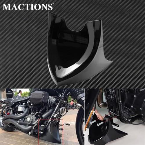 Motorcycle Black Lower Chin Fairing Front Spoiler For Harley Fatboy Softail Sportster Dyna 04-17 Touring Road Street Glide 96-17