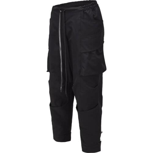 Mens Biker Pants Slim Fit Fashion Autumn Winter Punk Retro Goth Hip Hop Trousers