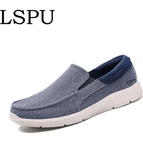 Plus Size 39-47 Mens Canvas Shoes Slip On Breathable Casual Shoes Lightweight Zapatos De Lona Hombres New Arrivals Men Footwear