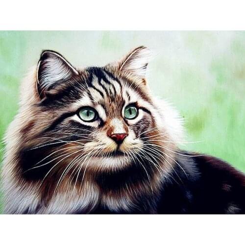 Animal Cat DIY Cross Stitch Embroidery 11CT Kits Needlework Craft Set Printed Canvas Home Decoration Hot Sell For Living Room