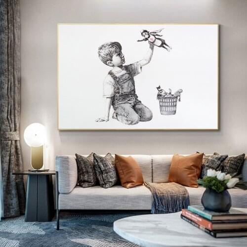 Banksy Game Changer Nurse Tribute Wall Art Canvas Painting Poster and Pictures for Office Hospital Living Room Bedroom Decor