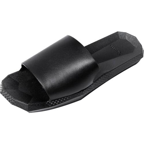 Bathroom Geometric Cutting Couples Non-Slip Flat Bottom Breathable Solid Color Wild Summer Mens Womens Home Sandals Slippers