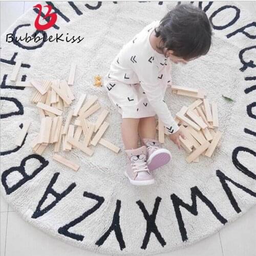 2020 New Nordic Cotton Soft Kid Carpets For Living Room Bedroom Decor Kid Room Rugs Home Carpet Floor Door Mat Delicate Area Rug