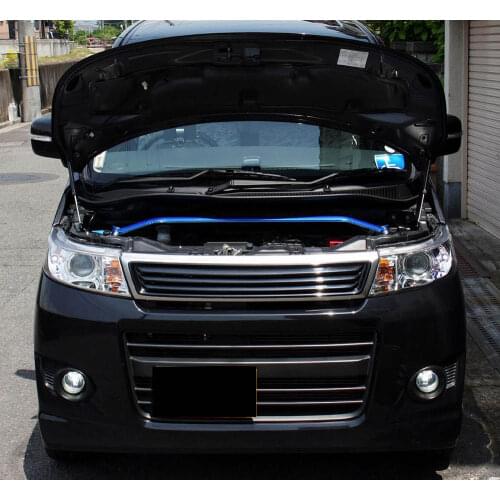For 2003-2008 SUZUKI WAGON R MH21S MH22S Front Hood modify Refit Gas Spring Lift Supports Carbon Fiber Struts Rod Arm Shocks
