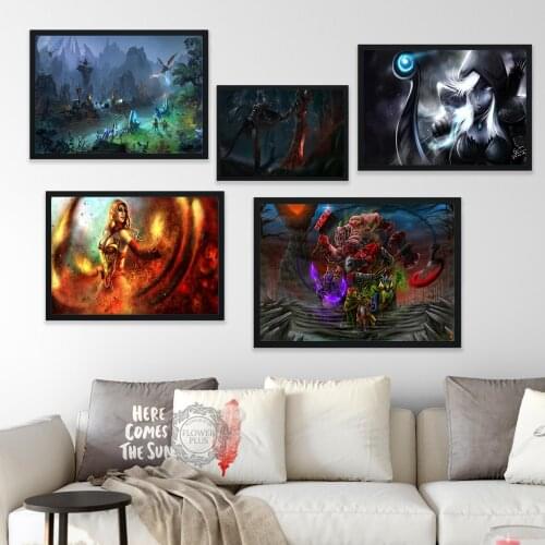Do Ta 2 Video Game Posters And Prints Canvas Painting Wall Pictures For Living Room Nordic Decoration Home Decor Tableau