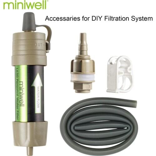 Miniwell hiking equipment outdoor water filter for hiking,camping,survival