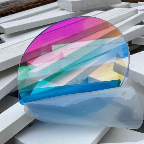 Round Shape Laser Plexiglass Rainbow Board Acrylic (PMMA) Iridescent/Radiant Sheet,Organic Oргстекло For Advertising/Decorate