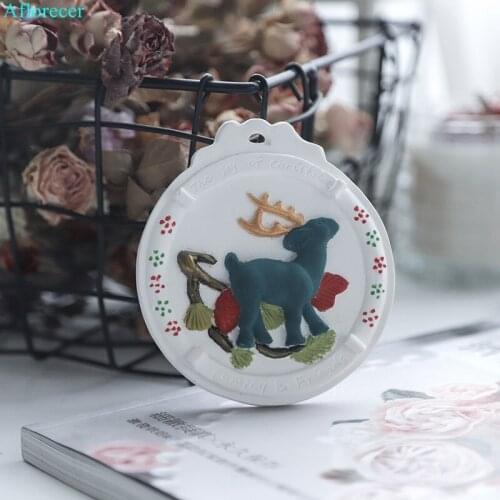 Christmas Elk concrete mold lucky Elk Deer Clay silicone forms Molds for gypsum Aroma plaster Car craft DIY gypsum silicone mold